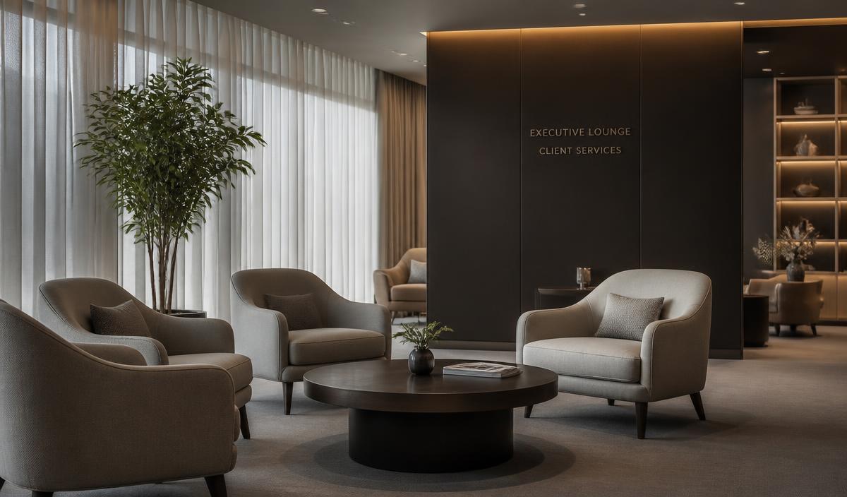 Premium executive client lounge